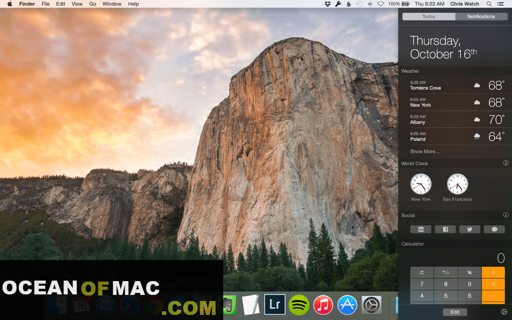 Mac OS X 10.10.5 Yosemite Free Download